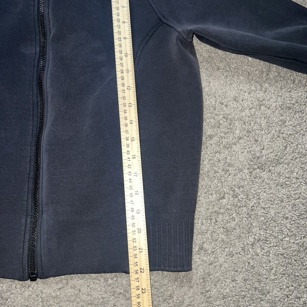 Lululemon Womens NTS Jacket Size 10 Black Soft Full Zip Scrunch Sleeve Outdoors - Picture 2 of 8